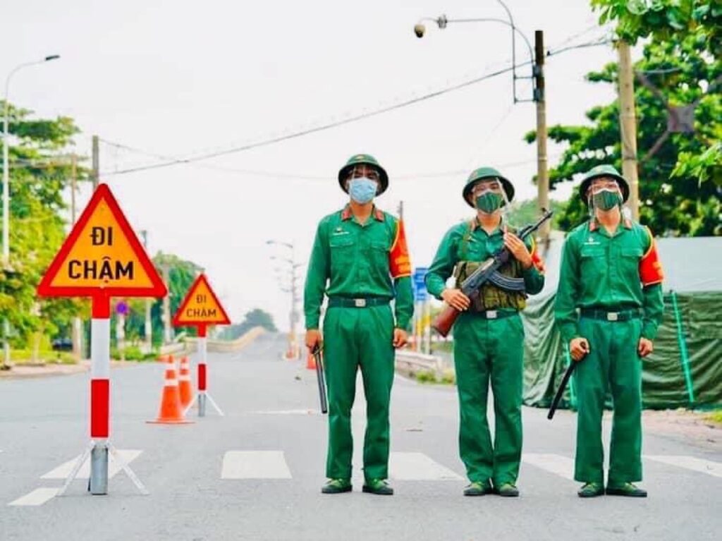 Bô dôi de 2021 aux portes de Saigon