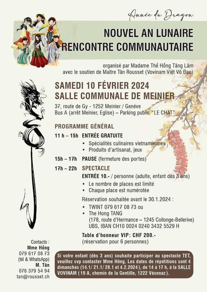 Tet The Hông 2024 Genève