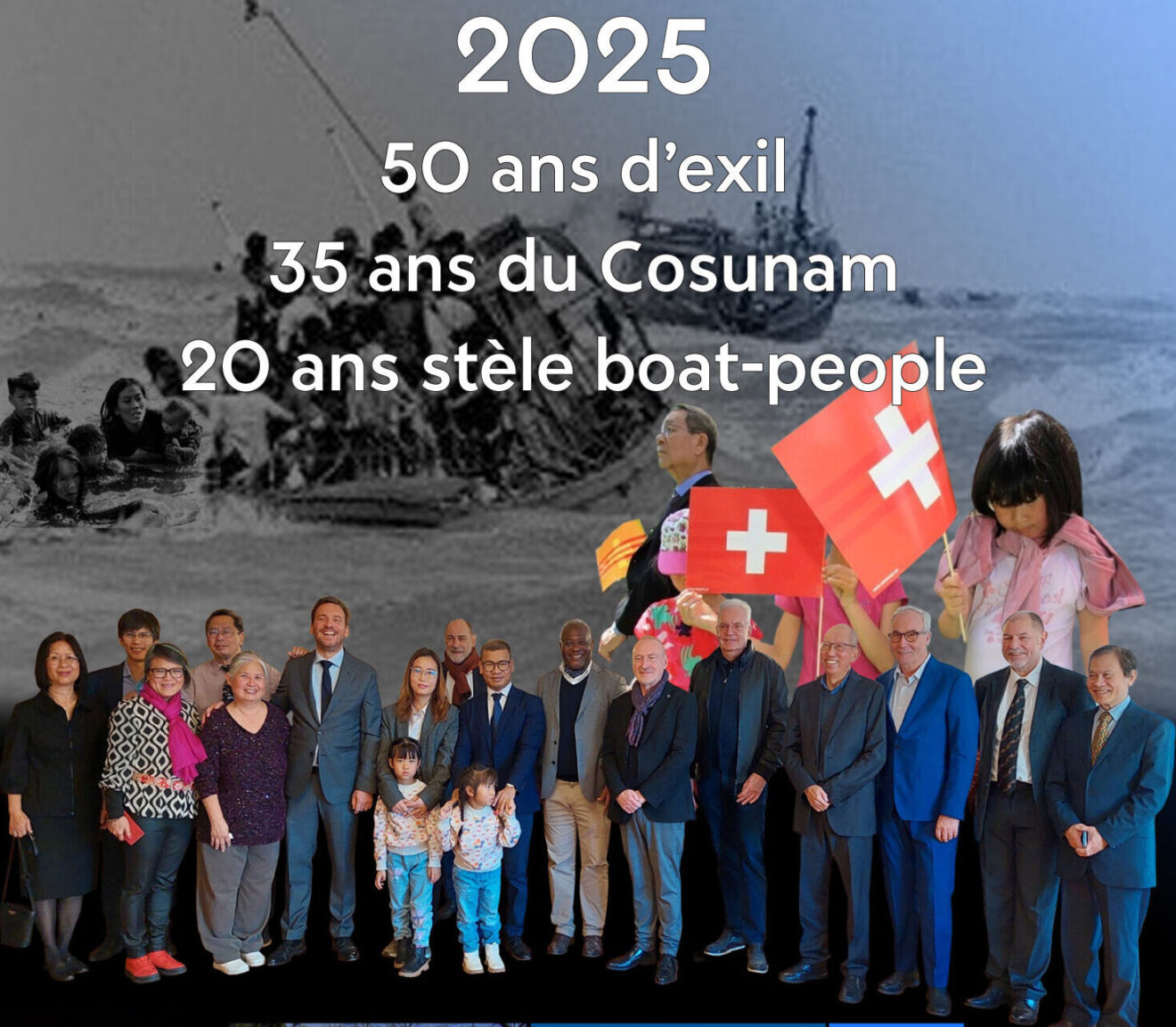 Prochaine parution ＂ Les cinquante printemps de l'exil 1975-2025 ＂ de la chute de Saïgon au demi-siècle d’accueil de la diaspora vietnamienne en Suisse