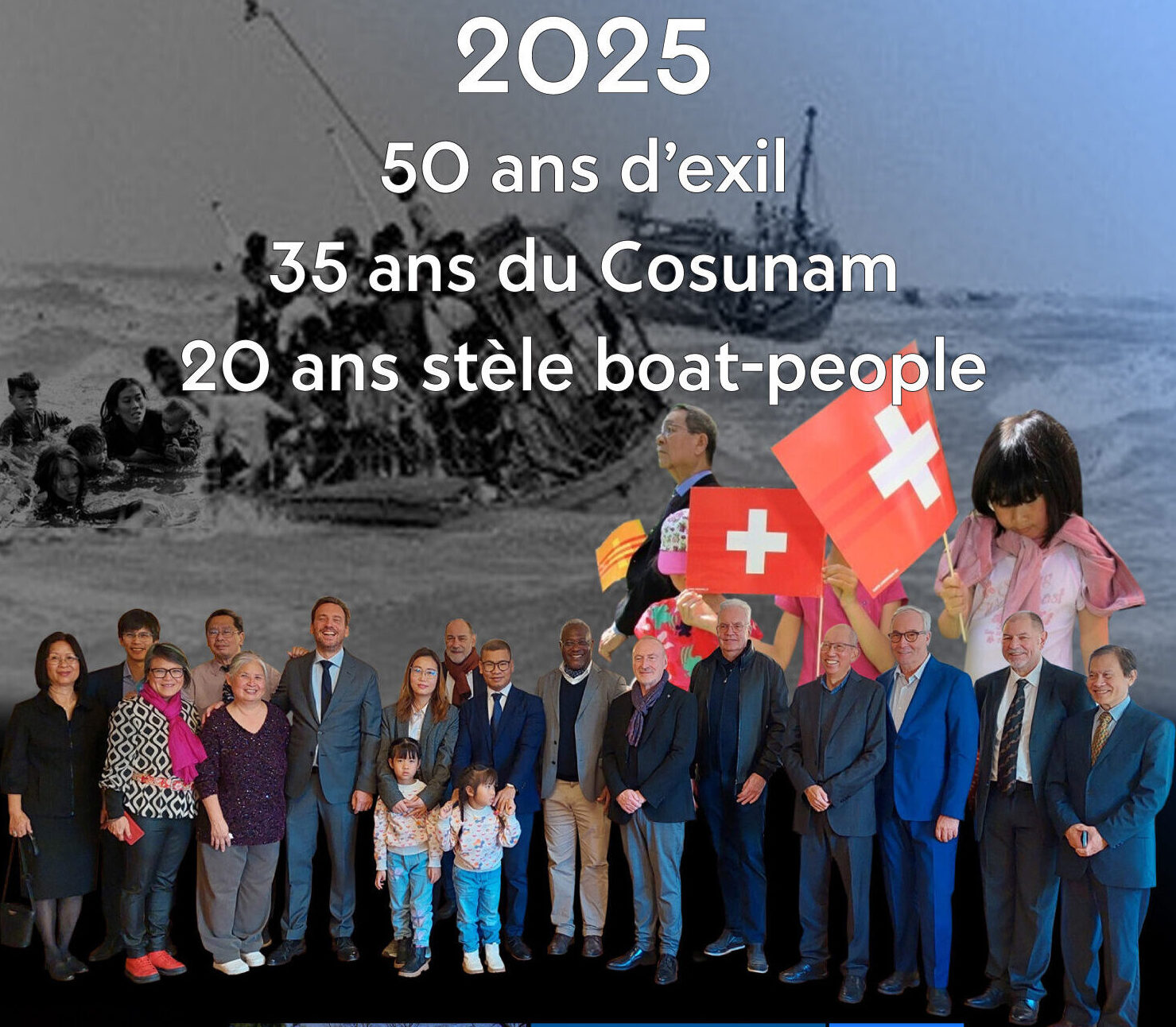 Publication historique ” Les cinquante printemps de l’exil 1975-2025 ” de la chute de Saïgon au demi-siècle d’accueil de la diaspora vietnamienne en Suisse